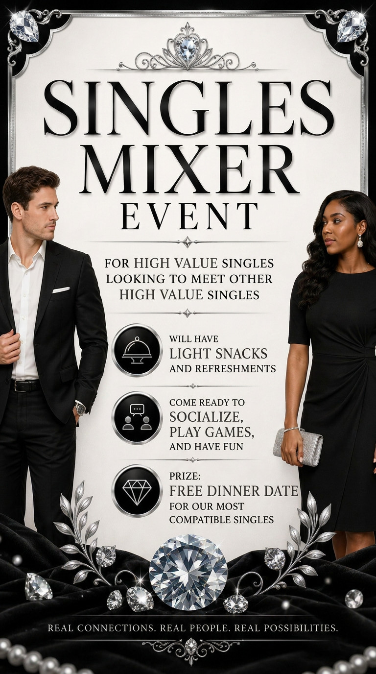 The Shortlist singles mixer invitation